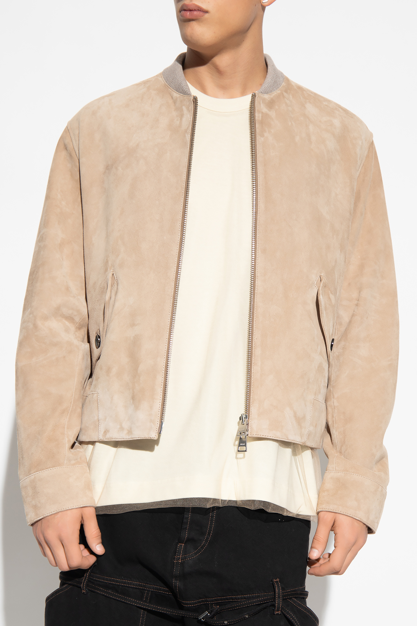 Cream hotsell suedette jacket